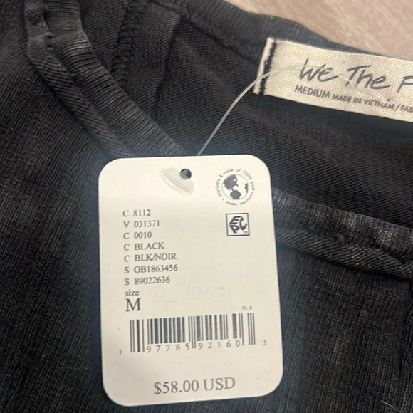 FREE PEOPLE WOMEN'S ROLLER TANK TOP size M NWT - Picture 3 of 5